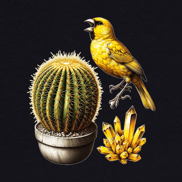 Desert Song: Cactus, Crystal, and Canary by encyclo